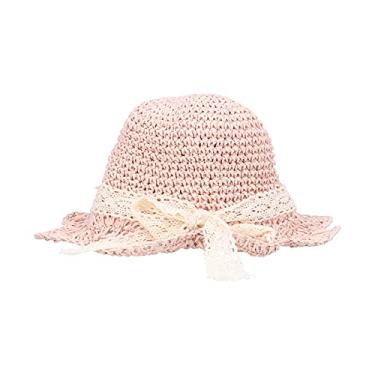 Imagem de Chapéu de Palha Infantil, Chapéu de Sol Ajustável para Bebês, Chapéu de Balde para Crianças Pequenas, Chapéus de Praia de Verão, Chapéus de Proteção Solar para Crianças, Meninos