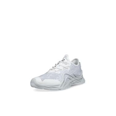 Imagem de ECCO Tênis masculino Biom Infinite Textile Knit Fashion, Branco brilhante/branco, 11-11.5