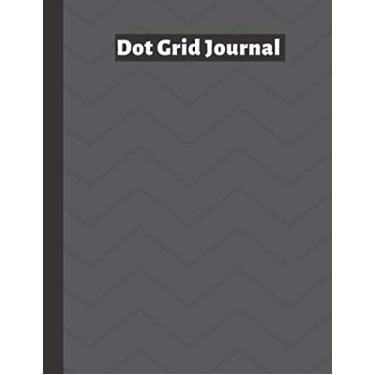 Imagem de Dark Grey Dot grid Journal: dotted journal 8.5 x 11: 120 Page Dotted Journal, Design Book,Work Book,Planner,Dotted Notebook,Bullet Journal,Sketch ... Book;black grid notebook ... Soft Matte Cover