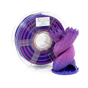 Imagem de Cookiecad Sunset (Rosa -> Roxo -> Azul Arco-Íris Transição) Filamento para Impressora 3D Pla 1,75Mm 1Kg