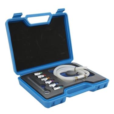 Imagem de KIT CHAVE DE SANGRAMENTO DE FREIO BORRACHA DE METAL 6 ADAPTADORES 1 MANGUEIRA DE DRENAGEM UNIVERSAL PARA CARRO SUV CAMINHÃO LEVE MOTOCICLETA