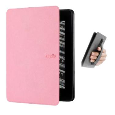 Imagem de Capa Para Kindle Paperwhite 12ª Geração e Kindle Colorsoft 7" (SA569P, SA568B, SA58CB, SA59CP) – Função Liga/Desliga - Suporte Alça - Fechamento Magnético - Sistema de Hibernação (Rosa)