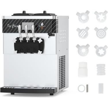 Imagem de Takywep Máquina de Sorvete Comercial 7L Aço Inox Prata com Display