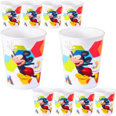Imagem de Mickey Kit 10 Copos Festa Aniversario Tematica Infantil - Plasutil