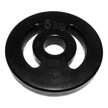 Imagem de Anilha 05kg Injetada Emborrachada Peso Academia JFIT