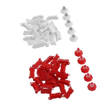 Imagem de Cones de Barreira da Estrada de Corrida de Carros RC, 50pcs Plástico Portátil RC Racing Road Barreira para Treinamento de Corrida Com Cones de 10pcs