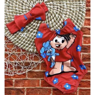 Imagem de Body Maio Suplex Infantil Temático da Mônica - Joaninha Baby, 06M A 02