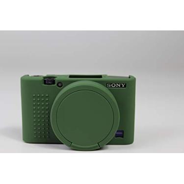 Imagem de Capa RX100 VII, capa de silicone macio de borracha ultrafina e leve BolinUS para Sony Cyber-Shot RX100 VII (verde)