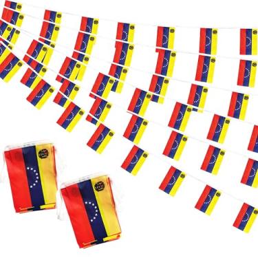 Imagem de Bandeiras venezuelanas pequenas bandeiras venezuelanas 1,8 m 60 bandeiras da Venezuela bandeiras da Venezuela bandeiras para inauguração, festival olímpico, decorações de celebração esportiva de