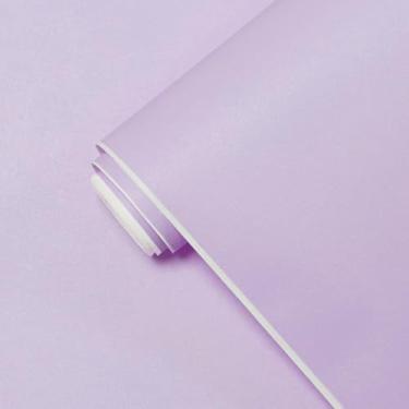 Imagem de Papel de parede roxo descasque e cole papel de contato roxo à prova d'água autoadesivo removível decorativo para cobertura de parede mesa de bancada filme de vinil 45 x 1000 cm