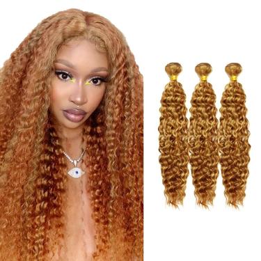 Imagem de Pacotes de cabelo HuxoWax Highlight Deep Wave 45 cm Brown 3 pacotes