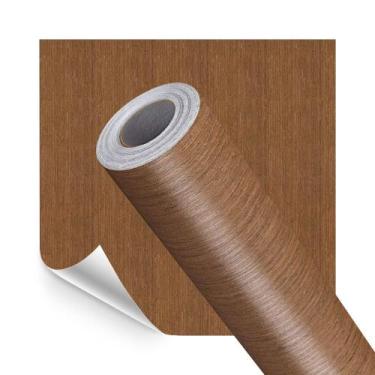 Imagem de Papel de Parede Adesivo Lavavel 3D Madeira Freijó Castanho - Open Star