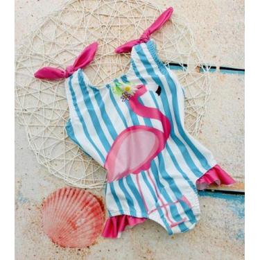 Imagem de Body Maio Suplex Infantil Temático Flamingo - Joaninha Baby, 06M A 02 