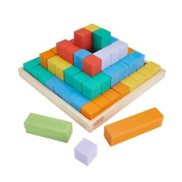 Imagem de Fisher-Price Pirâmide de Blocos de Madeira - Mattel