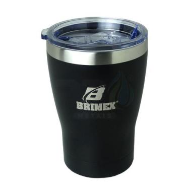 Imagem de Copo Térmico com Tampa Brimex Inox 330ml Chopp, Cerveja ou Café Várias
