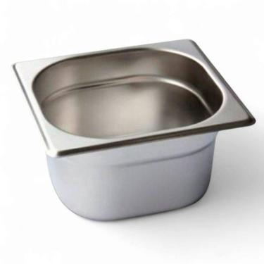 Imagem de Cuba Gastronômica Inox Gn 1/6 100Mm Sem Alça Prateada