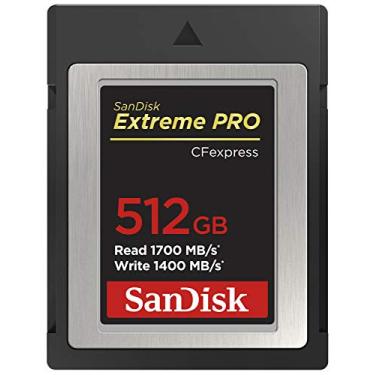 Imagem de SanDisk Cartão CFexpress Extreme PRO 512GB Tipo B - SDCFE-512G-GN4NN, interface micro sdxc, tipo de memória XQD