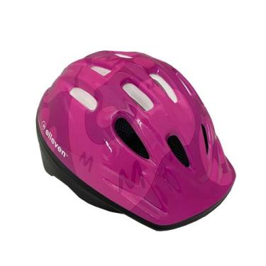 Imagem de Capacete Infantil com Pisca pisca Tamanho 'P' Rosa - Elleven