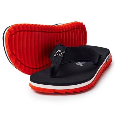 Imagem de Chinelo Sandália Kenner Kivah Line Vermelho/Branco/Preto 1300062304