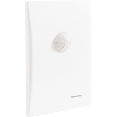 Imagem de Sensor De Presença 120° De Embutir Em Parede Tramontina Bivolt Com Fotocélula Branco Tramontina