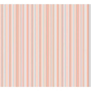 Imagem de Papel De Parede Safari Friends Listrado Rosa Sf6216