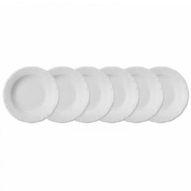 Imagem de Conjunto Com 6 Pratos Fundos Schmidt Pomerode Em Porcelana Branco