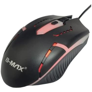Imagem de Mouse Gamer Dragon Botões 3200 DPI Ajustável LED RGB Alta Precisão e Velocidade Jogos Celular Trabalho Estudos Cabo Reforçado Super Rápido Ergonômico Antideslizante Leve Clique Duplo Premium - Preto