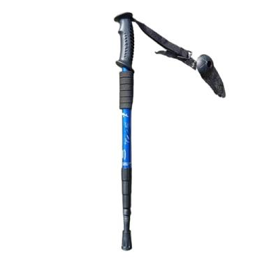 Imagem de BastãO Caminhada Trekking Bengala Trilha RetráTil AlumíNio,Bengala(azul)