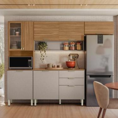 Imagem de Cozinha Compacta com Balcão 3 Gavetas Alba - Demóbile