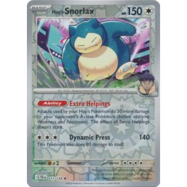 Imagem de Pokemon - Hop’s Snorlax 117/159 Journey Together – Reverse Foil – Single Card