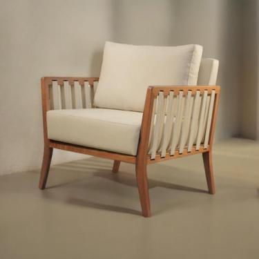 Imagem de Poltrona Decorativa Madeira Maciça Helena - Castellar Móbile