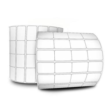 Imagem de Etiquetas Adesivas 25x15 Mm Térmica Sem Barreira 4 Colunas Sem Espaçam