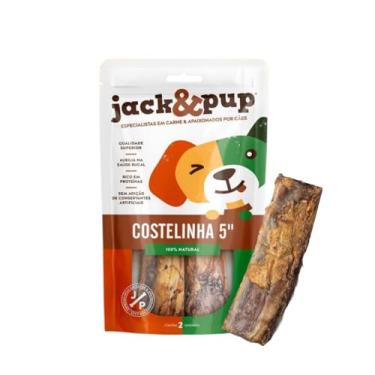 Imagem de Petisco Costelinha 2un Osso Petisco Natural Para Cachoro Cães Petsl Jack E Pup Costelinha de Boi Saborosa 100% 2 Un Marca Americana Jack&Pup