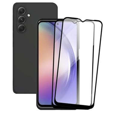 Imagem de Capinha Para Galaxy A54 Capa Preta Premium Proteção Câmera + 2 Películas de Vidro 3D Anti Impacto