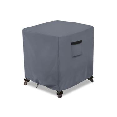 Imagem de Dalema Capa de mesa lateral Adirondack para uso ao ar livre, resistente, 600D, 100% à prova d'água, capas de mesa pequenas, para ambientes externos, resistente a intempéries, para mesa de extremidade,