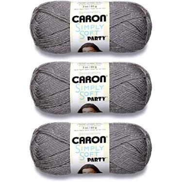 Imagem de Caron H97PAR-19 Simply Soft Party Yarn - Platinum Sparkle