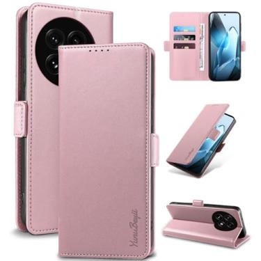 Imagem de YunuBeyii Capa Carteira para OnePlus 13 - [Bloqueio RFID] Capinha Flip Magnética para Celular de Couro PU de Luxo com Suporte,Case Proteção,Rsistente,Antichoque, Rosa