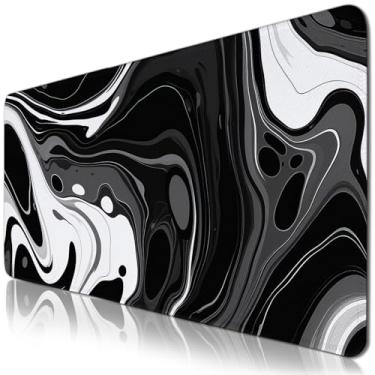 Imagem de Mouse pads para jogos, teclado de computador com base antiderrapante e borda costurada, presentes para meninos e homens, tapete de mesa grande para mesa superior para teclado e mouse 40 x 90 cm, 2GG