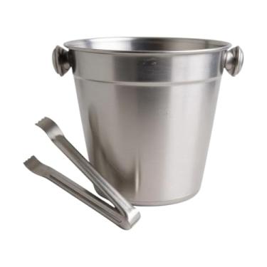 Imagem de Balde De Gelo C/Pegador Gelatus Aço Inoxidável Bar Bebidas