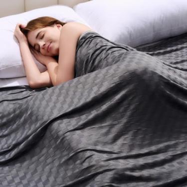 Imagem de Topcee Cobertor refrescante, cobertores refrescantes de verão para pessoas com sono quente, Arc-Chill Q-Max>0,5 fibra fria, certificado Oeko-TEX, 100% certificado, macio, respirável, manta de cama de