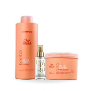 Imagem de Wella Nutri-Enrich Sh 1000ml + Masc 500ml + Oleo Light 100ml - Wella p