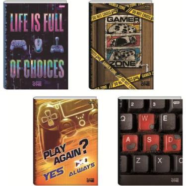 Imagem de Caderno Brochurão Capa Dura Player 1 80FLS PCT com 05 - Jandaia