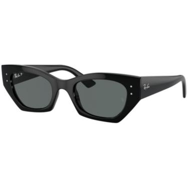 Imagem de Óculos de Sol Ray-Ban Polarizado Zena 0RB4430 667781 Tam 52 / Preto - Lentes Cinza