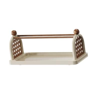 Imagem de Ｂｅｓｇａ Suporte para Canecas de Café, Porta-copos, Porta-canecas, Suporte para Presentes, Decoração, Banheiro, Organizador de Cosméticos para Mesa, Café, Escr, Creme Branco 1 Camada, Tamanho real