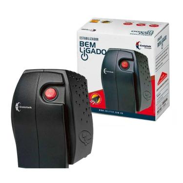 Imagem de Estabilizador Coletek Bem Ligado Es-300va-bm, 300va, Entrada Bivolt, Saida 115v, 4 Tomadas - Preto