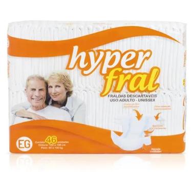 Imagem de Fralda Geriátrica HyperFral Tamanho EG - 46 Unidades - Hyper Fral
