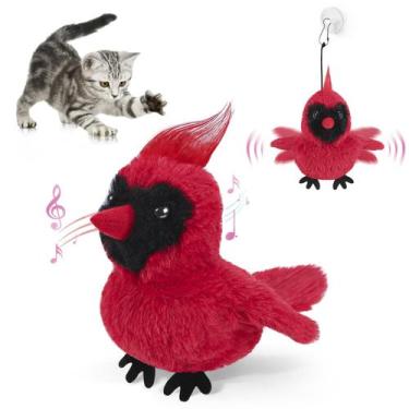 Imagem de Brinquedo Flapping Cardinal Cat AIPERRO Interactive com chilro de páss