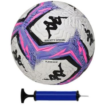 Imagem de Bola de futebol society kappa player + bomba de ar, Roxo