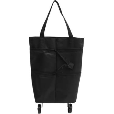 Imagem de Veemoon 1 bolsa de compras dobrável para carrinho de compras para supermercado alça forte