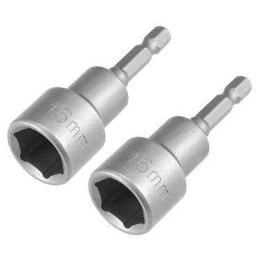 Imagem de TA-VIGOR 2 peças de haste hexagonal de troca rápida de 1/4, broca magnética de 16 mm, comprimento de 65 mm, métrica para manutenção de máquinas, móveis, marcenaria, reparo automático